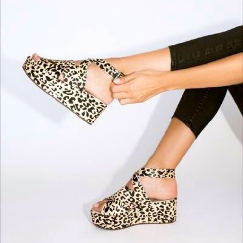 Matisse Leopard Platforms